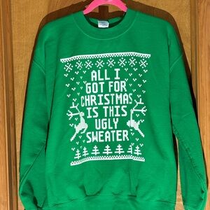 Gildan Green Ugly Christmas Sweater